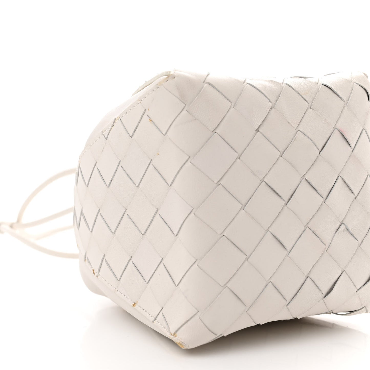 Nappa Intrecciato The Mini Knot Shoulder Bag Chalk