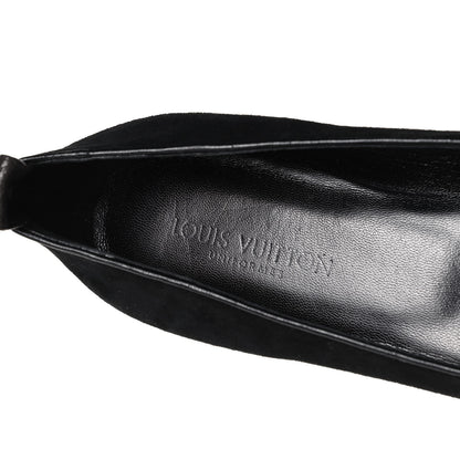 Louis Vuitton Suede Monogram Uniformes Ballet Flats 38.5 Black 8 of 8
