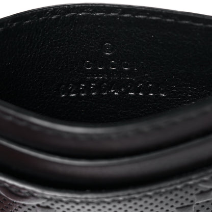 Gucci Calfskin GG Tennis Embossed Card Holder Black 6 of 8