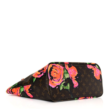 Louis Vuitton Monogram Roses Neverfull MM 4 of 13