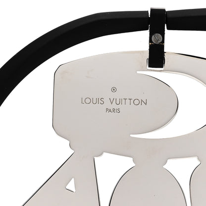 Louis Vuitton Rubber Metal Geometric Choker Necklace 7 of 11