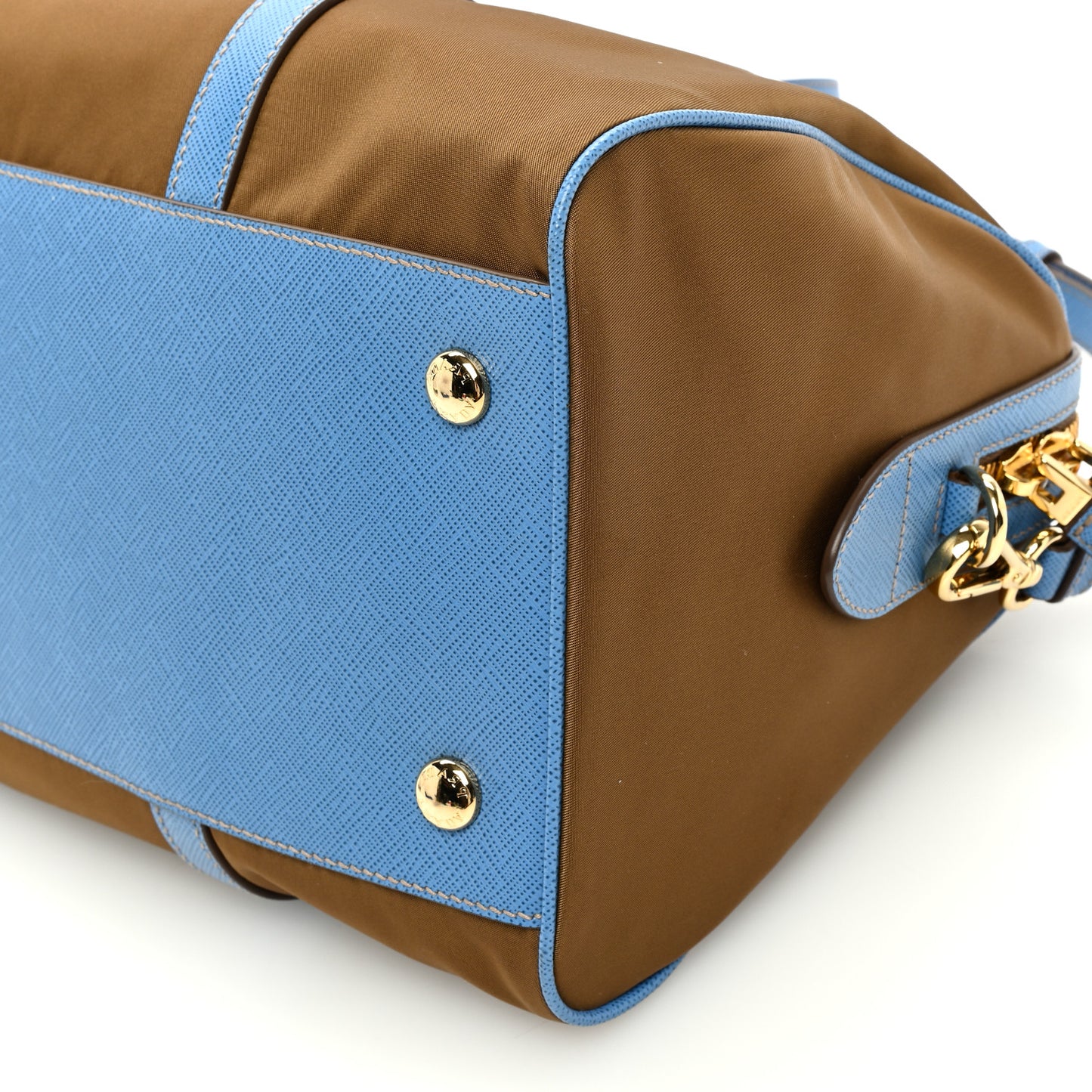 Re-Nylon Saffiano Medium Re-Edition 1978 Top Handle Bag Sughero Wave