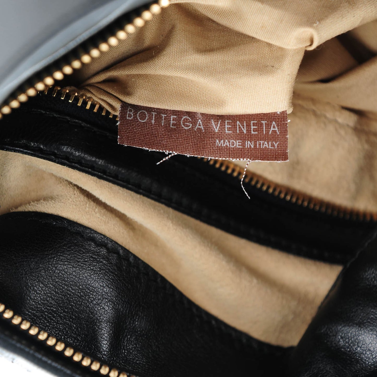 Nappa Intrecciato Fringe Shoulder Bag Nero Black