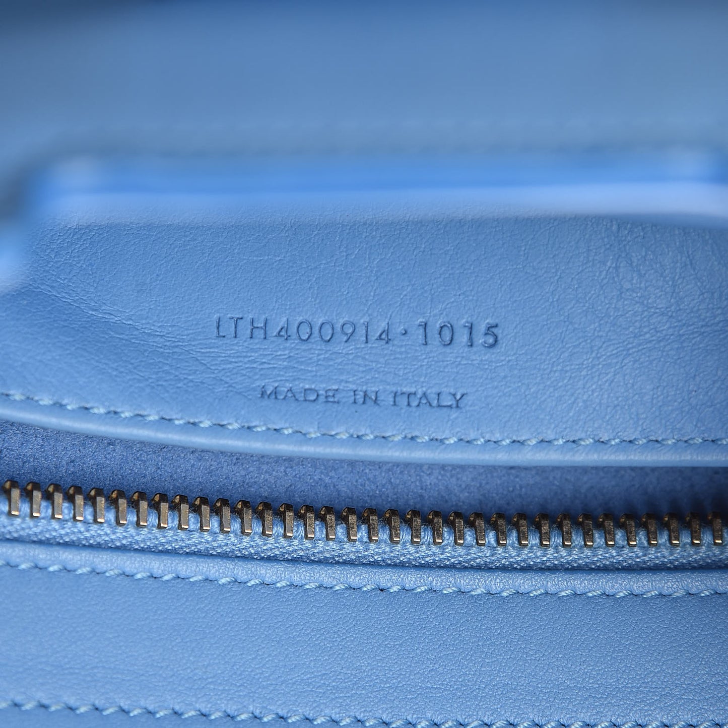 Calfskin Monogram Baby Cabas Blue Glacier
