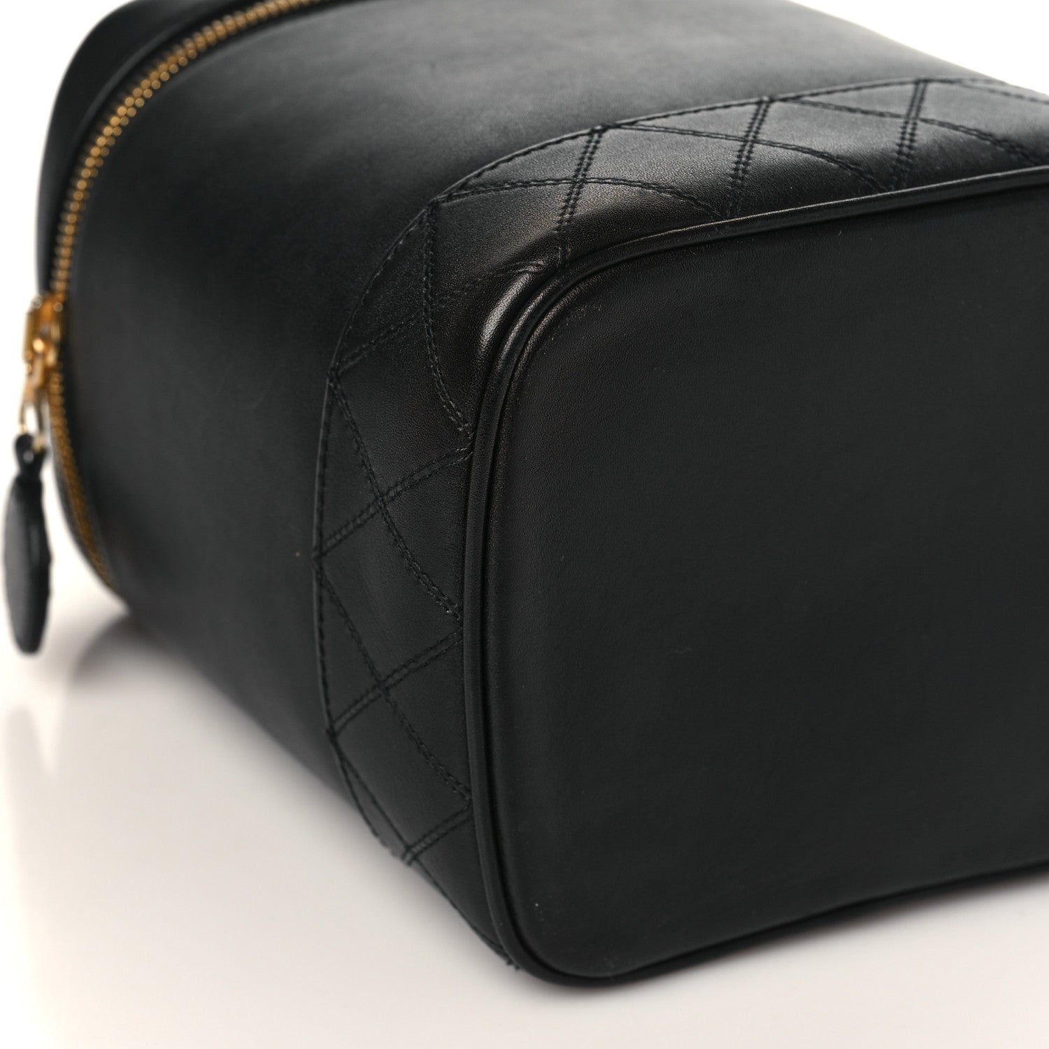 Chanel Lambskin Vanity Cosmetic Case Black 9 of 11
