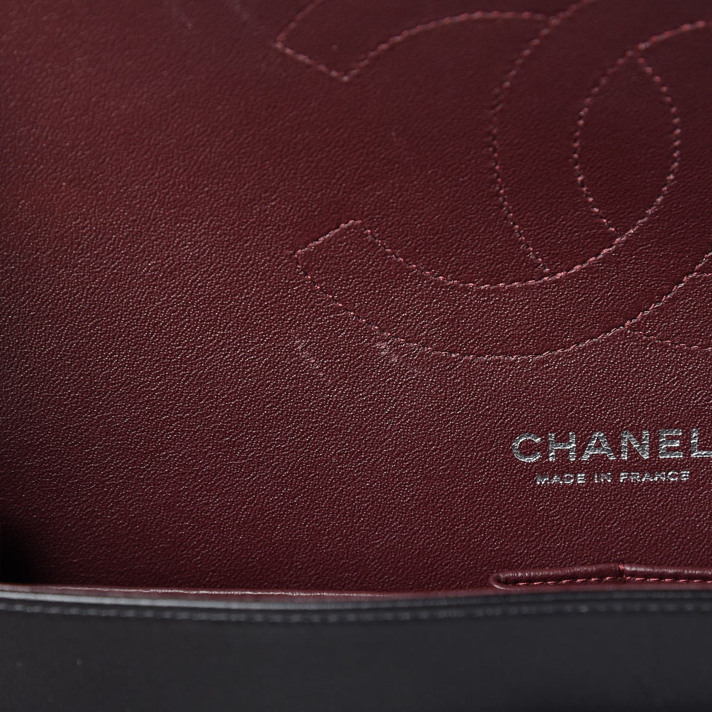 Lambskin Quilted Jumbo Double Flap Black