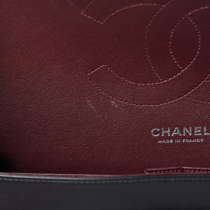 Chanel Lambskin Quilted Jumbo Double Flap Black 9 of 13