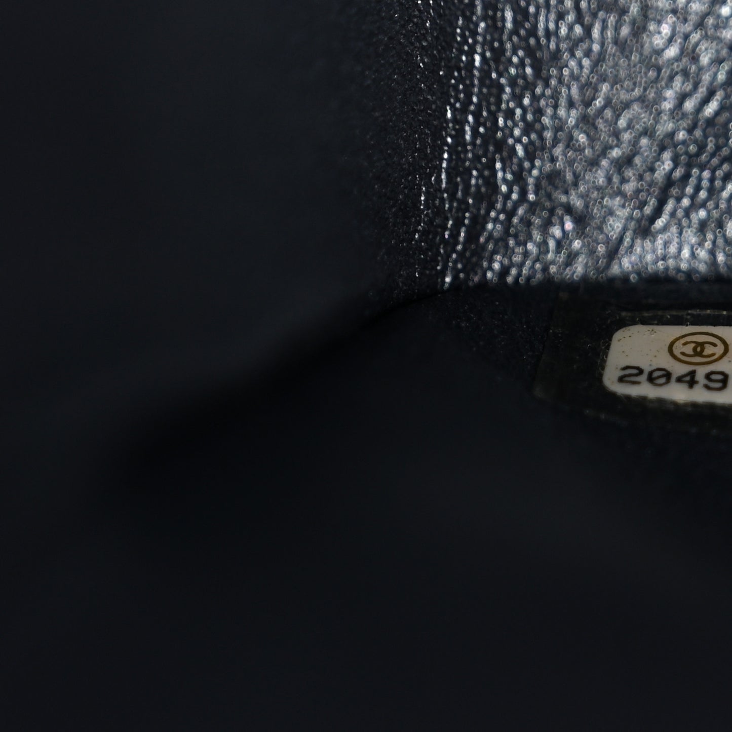 Pearly Caviar Quilted Jumbo Double Flap Grey