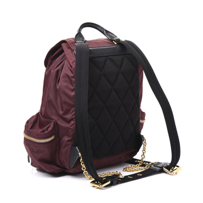 Burberry Nylon Medium Rucksack Backpack Burgundy Red 2 of 9