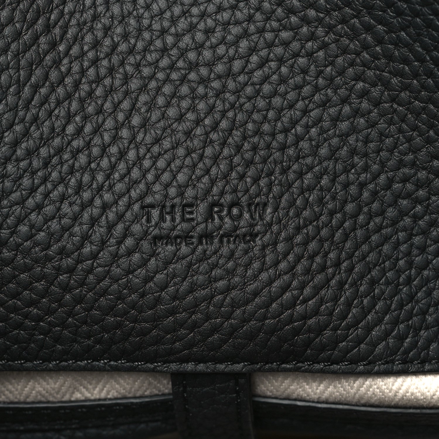 The Row Matte Grained Calfskin Soft Margaux 15 Black 6 of 9