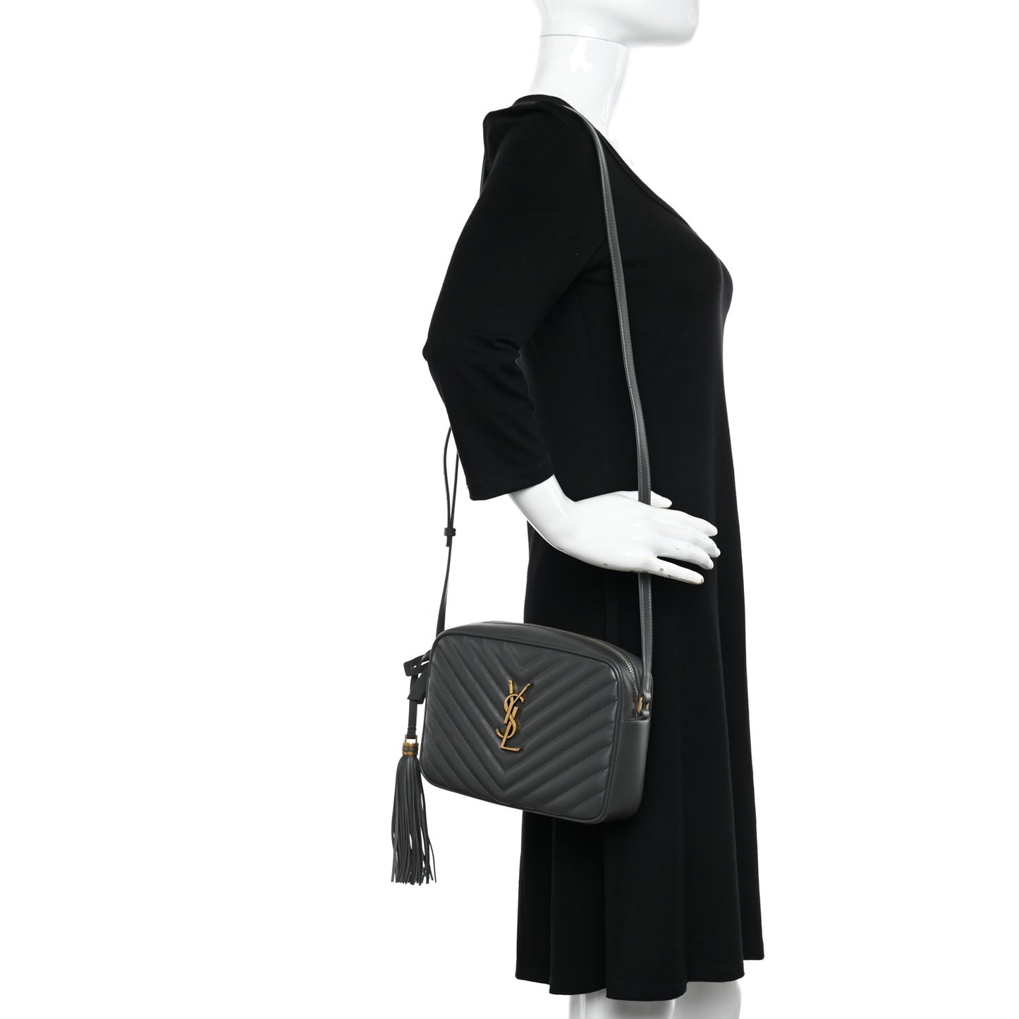 Calfskin Matelasse Monogram Lou Camera Bag Storm