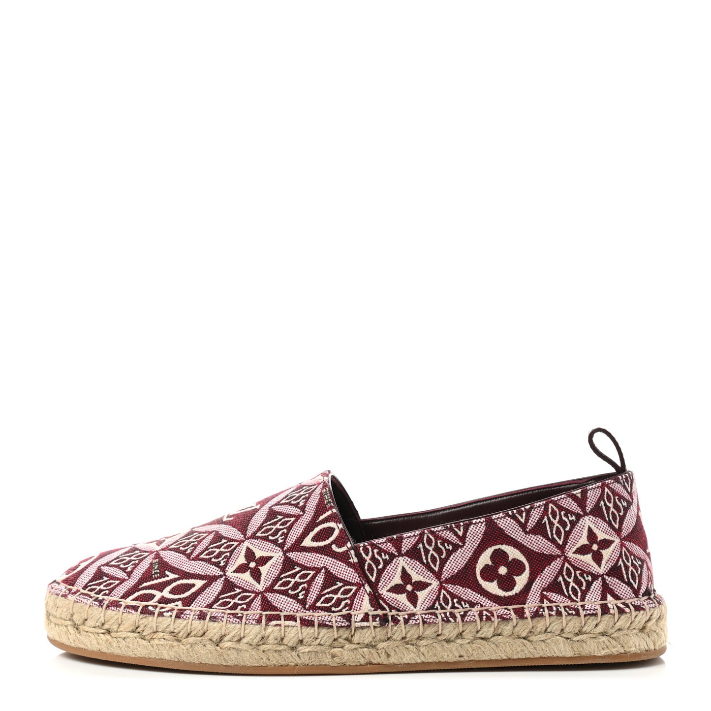 Jacquard Since 1854 Starboard Espadrille Flats 37.5 Bordeaux