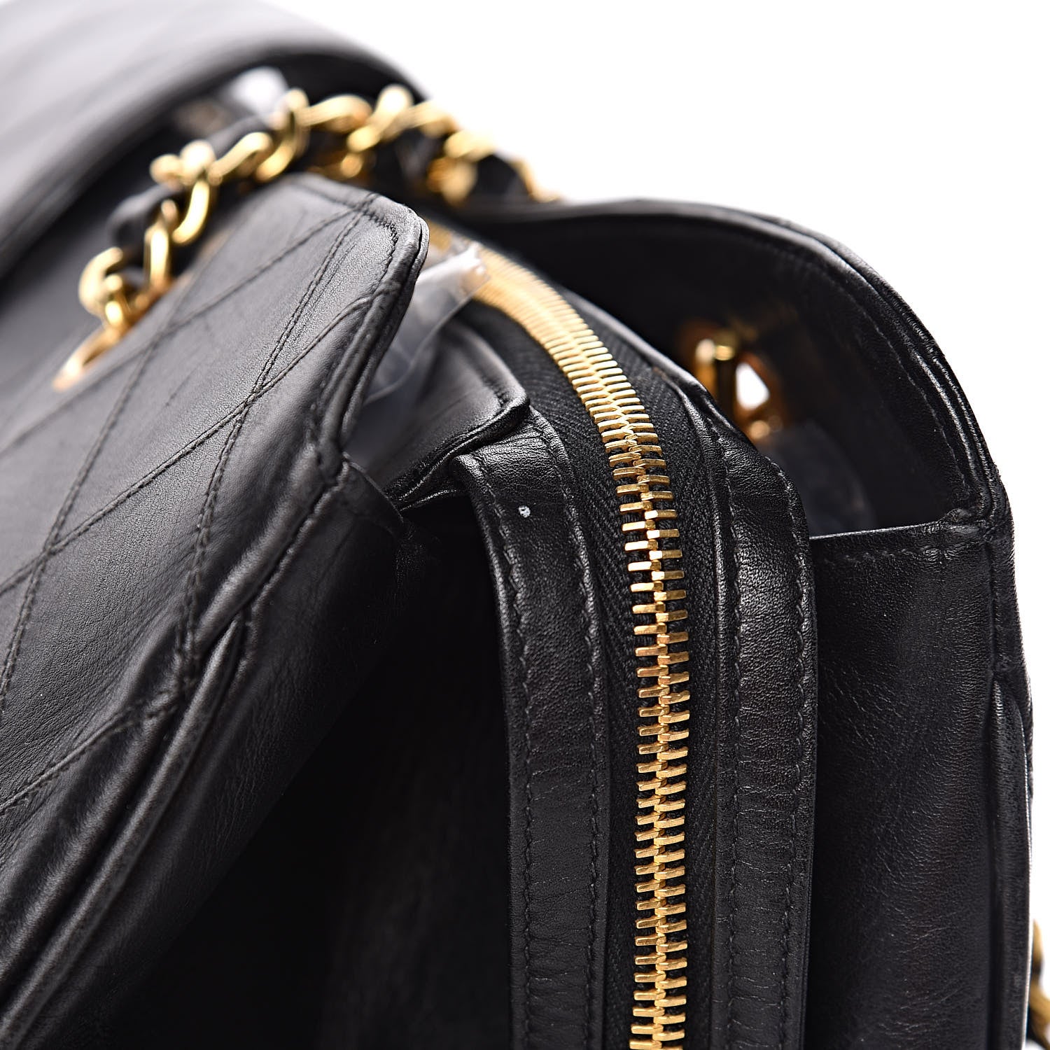Chanel Calfskin Stitched XL Weekender Black 16 of 25
