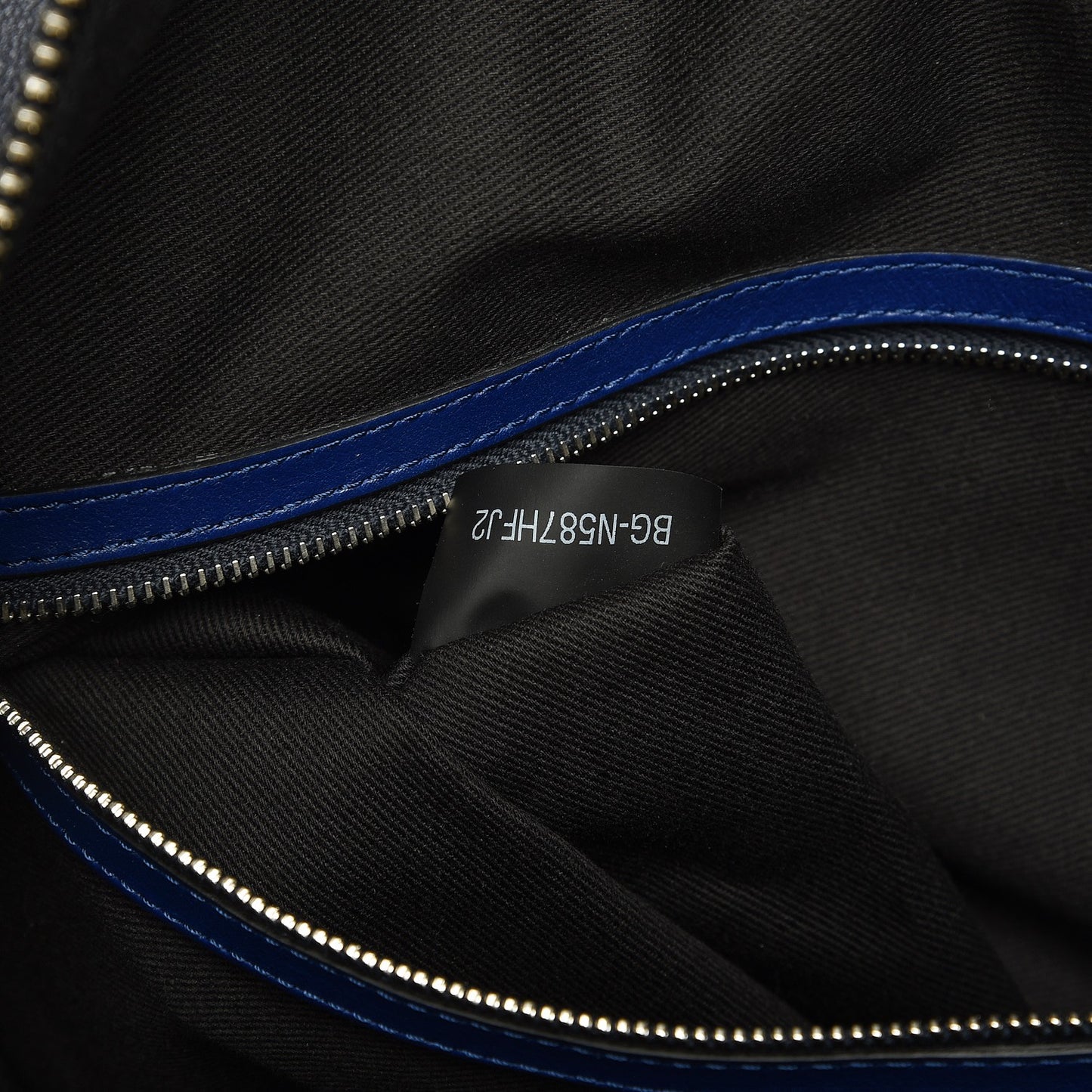 Mens Calfskin Rockstud Striped Holdall Duffle Navy