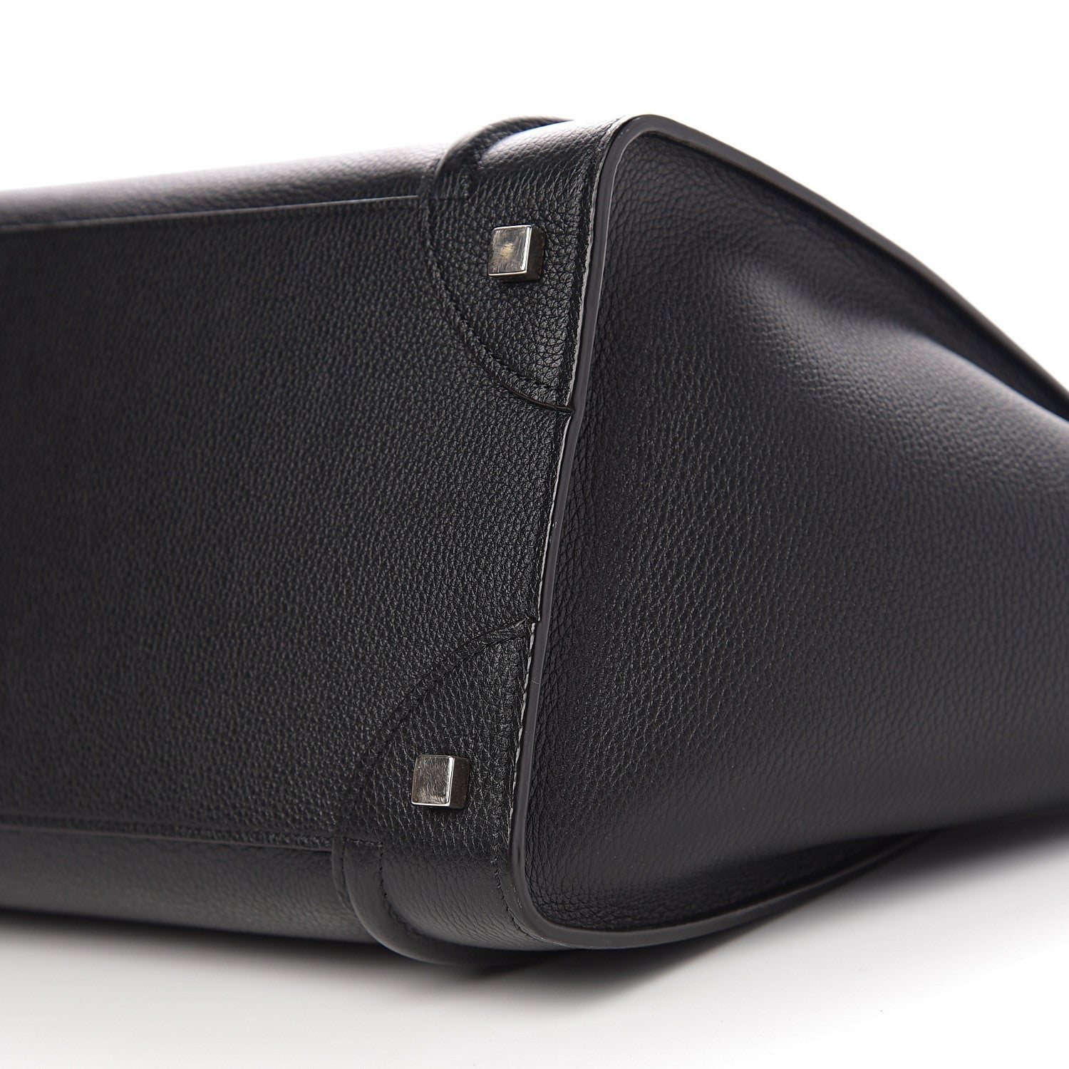 Celine Drummed Calfskin Mini Luggage Black 10 of 10
