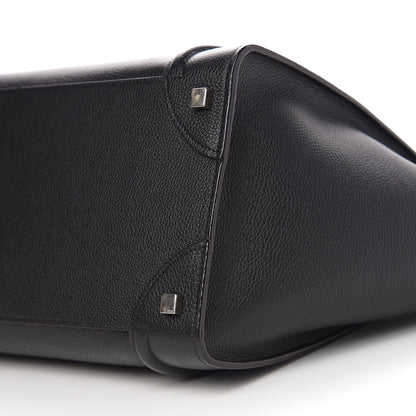 Celine Drummed Calfskin Mini Luggage Black 10 of 10