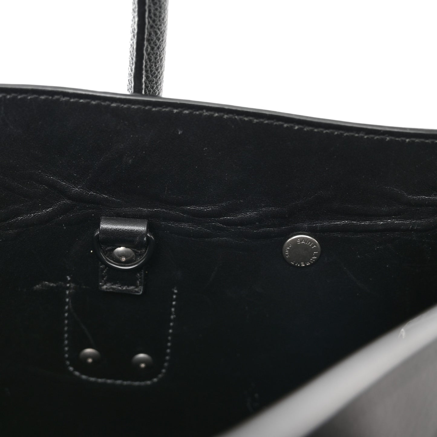 Grained Calfskin Large Sac De Jour Carryall Black