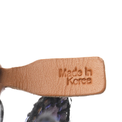 MCM Visetos Rabbit Key Ring Bag Charm Purple 3 of 4