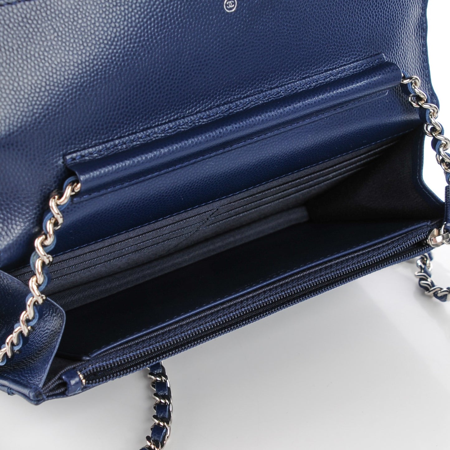 Caviar Chevron Wallet On Chain WOC Navy