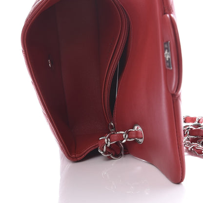 Chanel Lambskin Quilted Mini Rectangular Flap Red 5 of 11