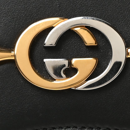 Gucci Smooth Calfskin Small Zumi Shoulder Bag Black 8 of 10