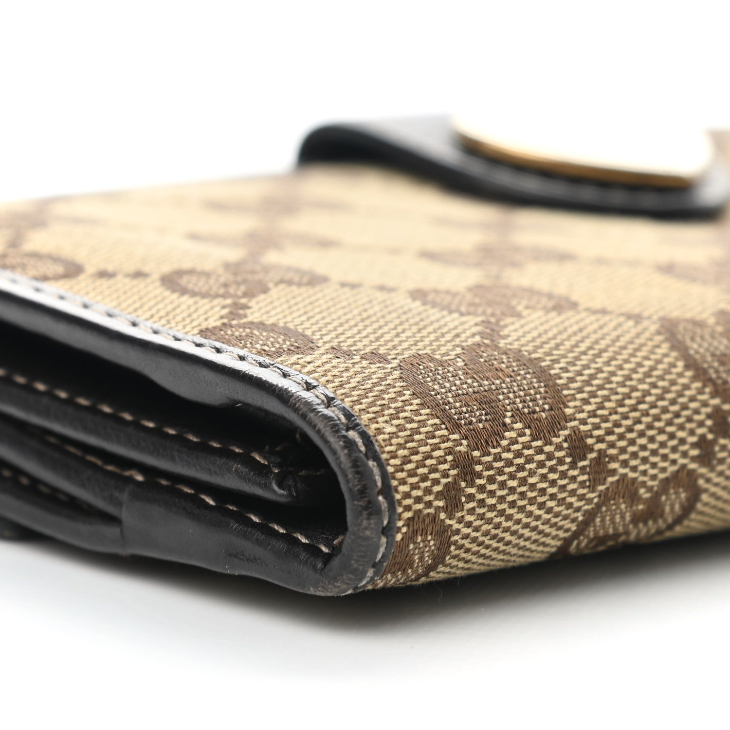 Gucci Monogram Heart Continental Wallet Dark Brown 8 of 9