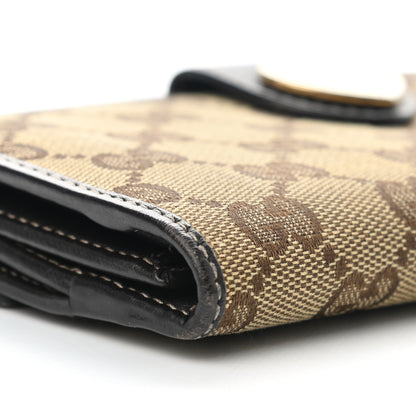 Gucci Monogram Heart Continental Wallet Dark Brown 8 of 9