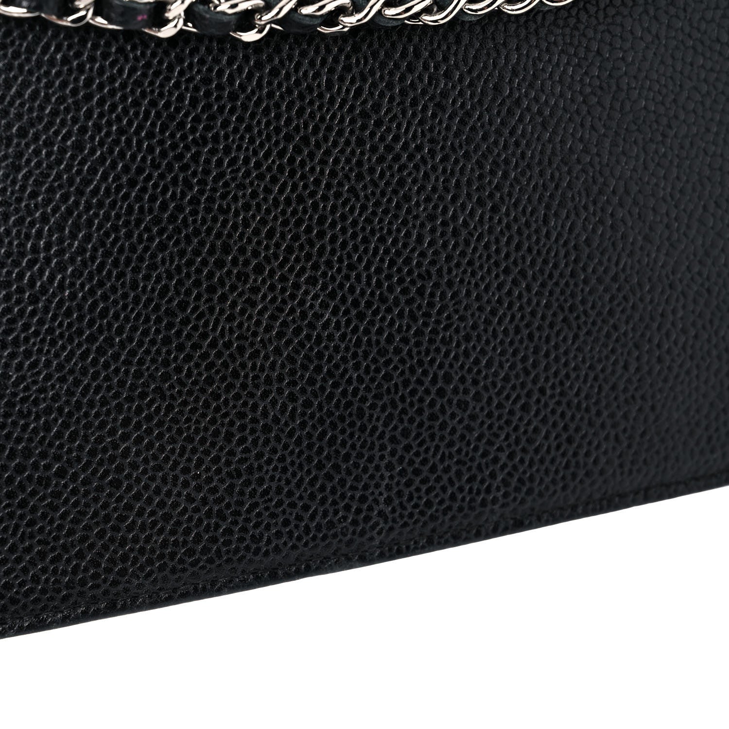 Chanel Caviar Timeless CC Wallet On Chain WOC Black 16 of 17