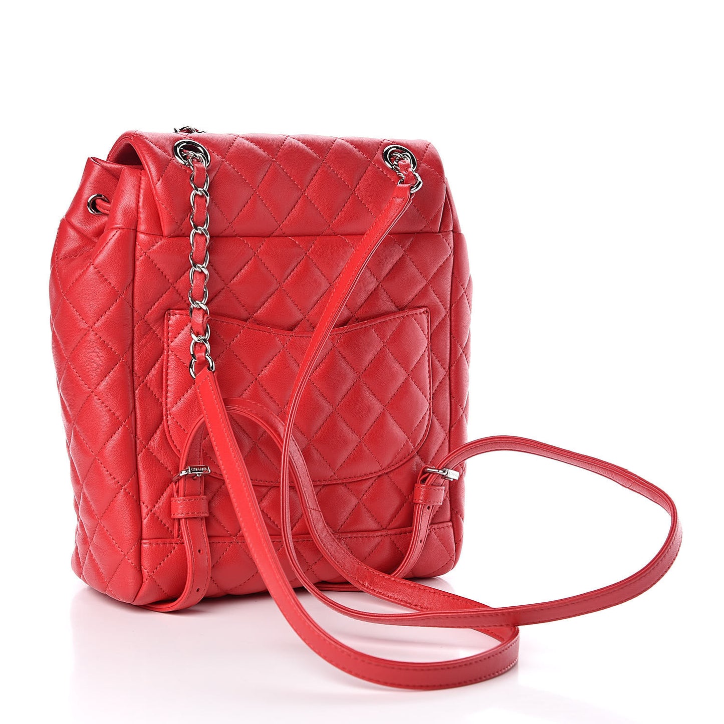 Lambskin Quilted Small Urban Spirit Backpack Dark Pink