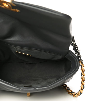 Chanel Lambskin Quilted Medium Chanel 19 Flap Dark Grey 5 of 11