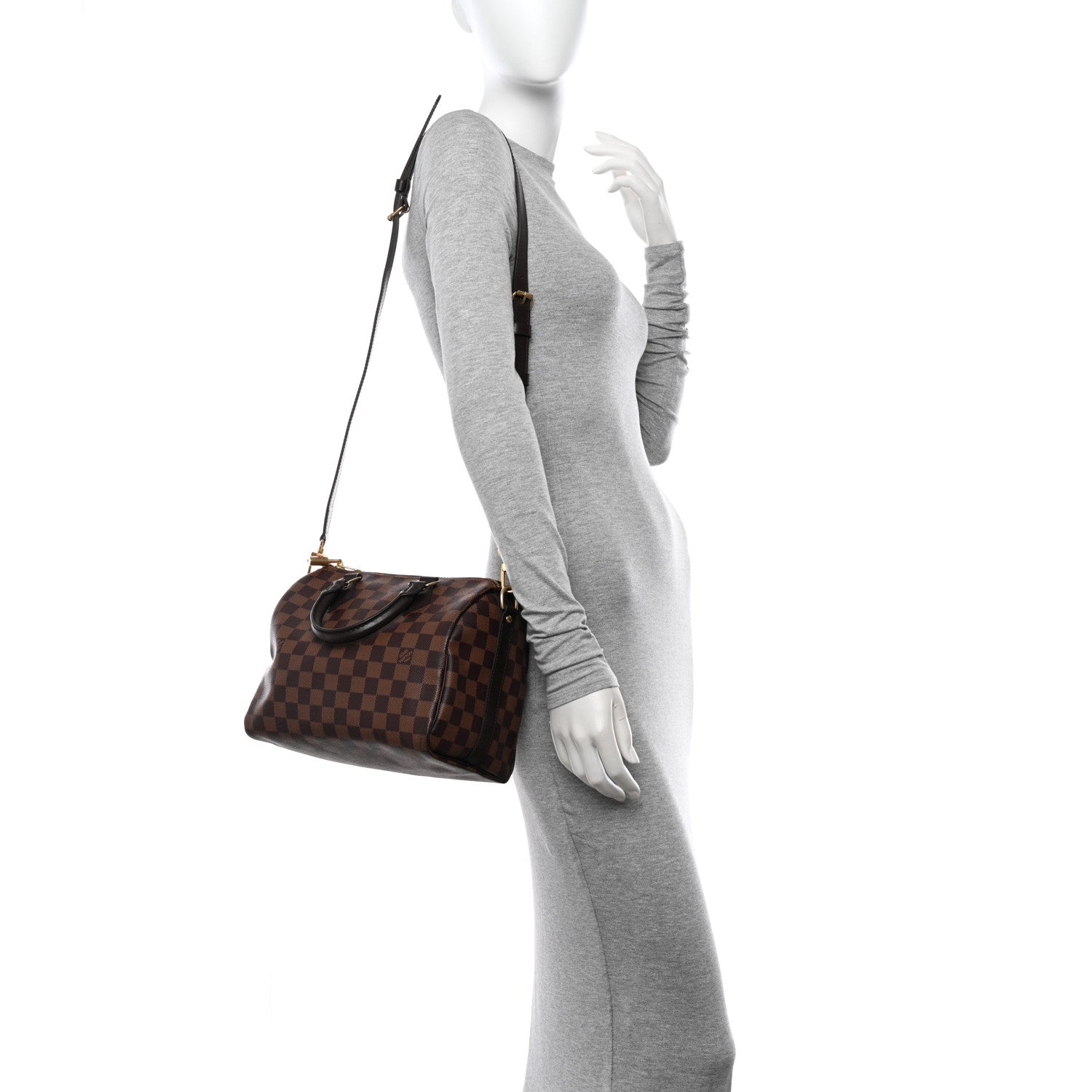 Louis Vuitton Damier Ebene Speedy Bandouliere 25 2 of 10