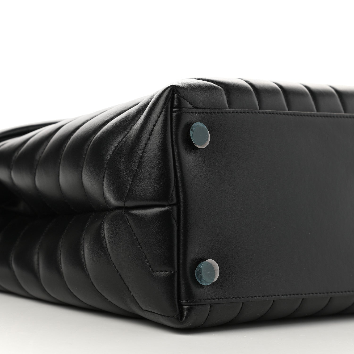 Saint Laurent Calfskin Y Quilted Monogram Large Loulou Chain Satchel Black 10 of 12