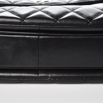 Chanel Lambskin Quilted Large Trendy CC Dual Handle Flap Bag Black 9 of 13