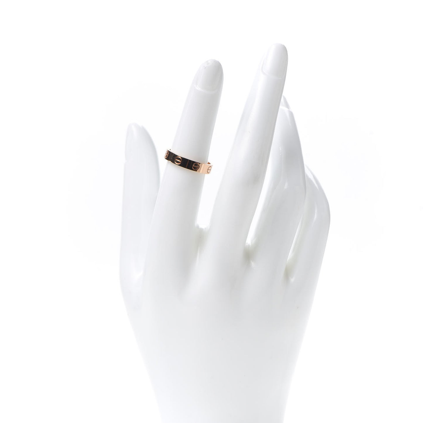 18K Pink Gold 3.5mm LOVE Wedding Band Ring 51 5.75