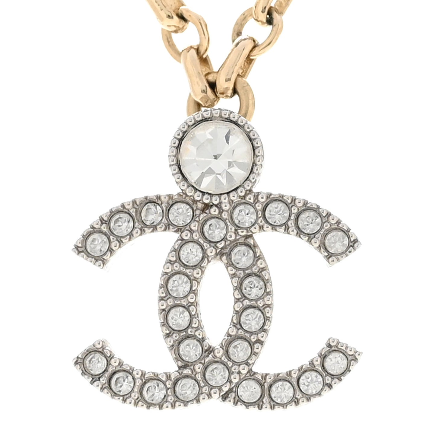Crystal CC Necklace Gold Silver