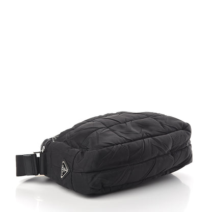 Prada Nylon Tessuto Impuntu Quilted Shoulder Bag Black 3 of 8