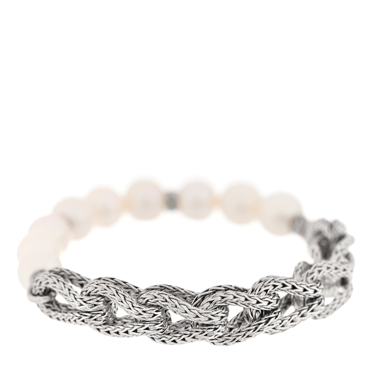 John Hardy Sterling Silver 10.5mm Cultured Pearl Asli Surf Bracelet 2 of 3