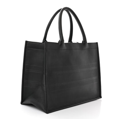 Christian Dior Calfskin Embossed Medium Book Tote Black 3 of 11