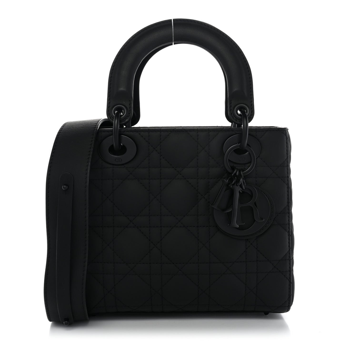 Ultra Matte Calfskin Cannage Small My ABCDior Lady Dior  Black
