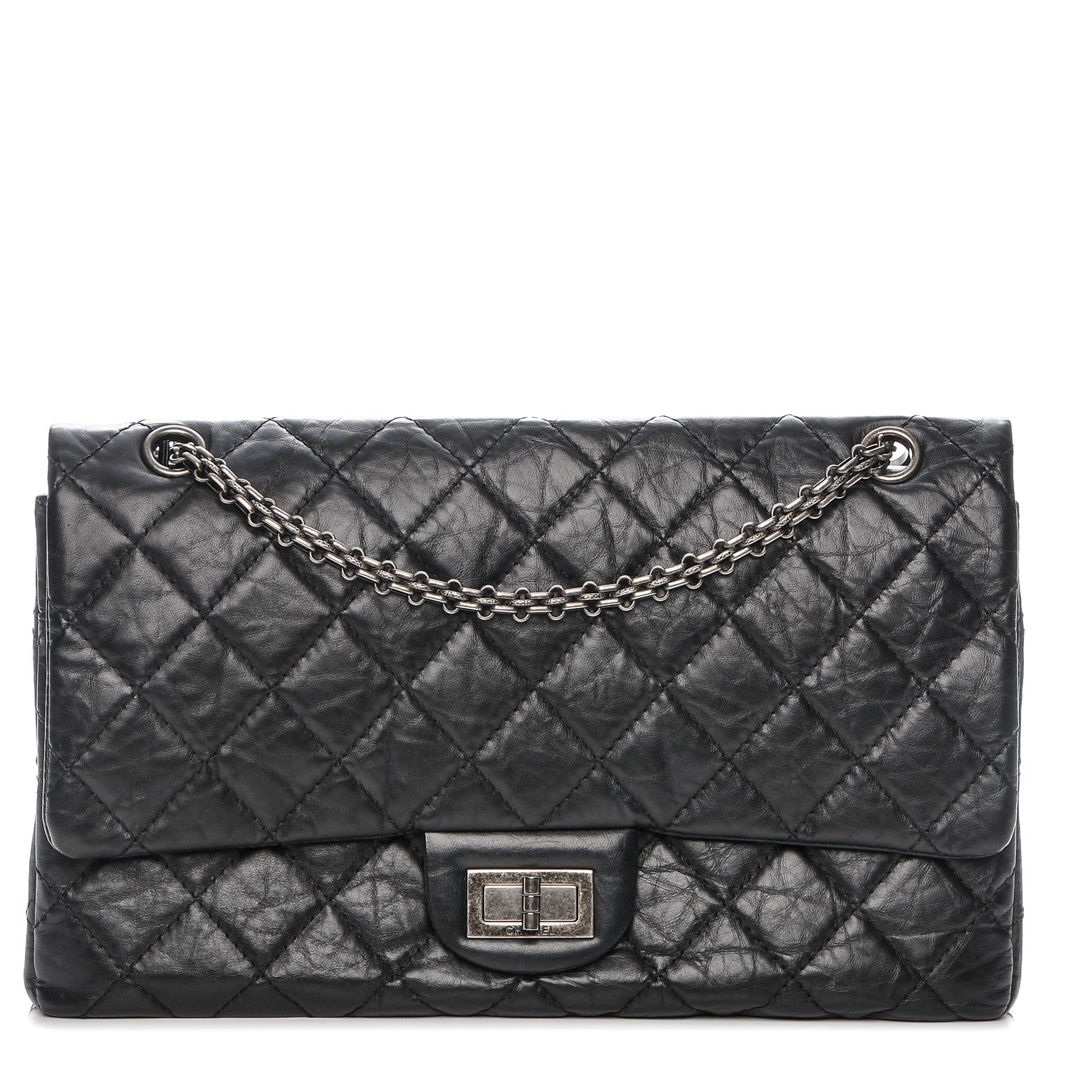 Chanel Aged Calfskin Quilted 2.55 Reissue 227 Flap Black 1 of 7