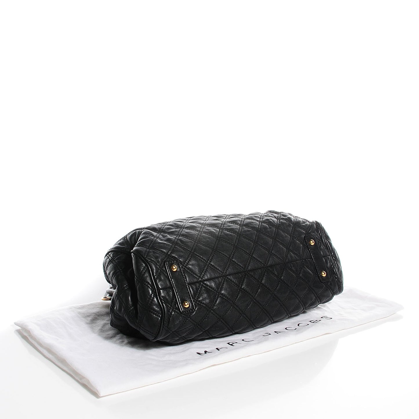 Calfskin Quilted Stam Black
