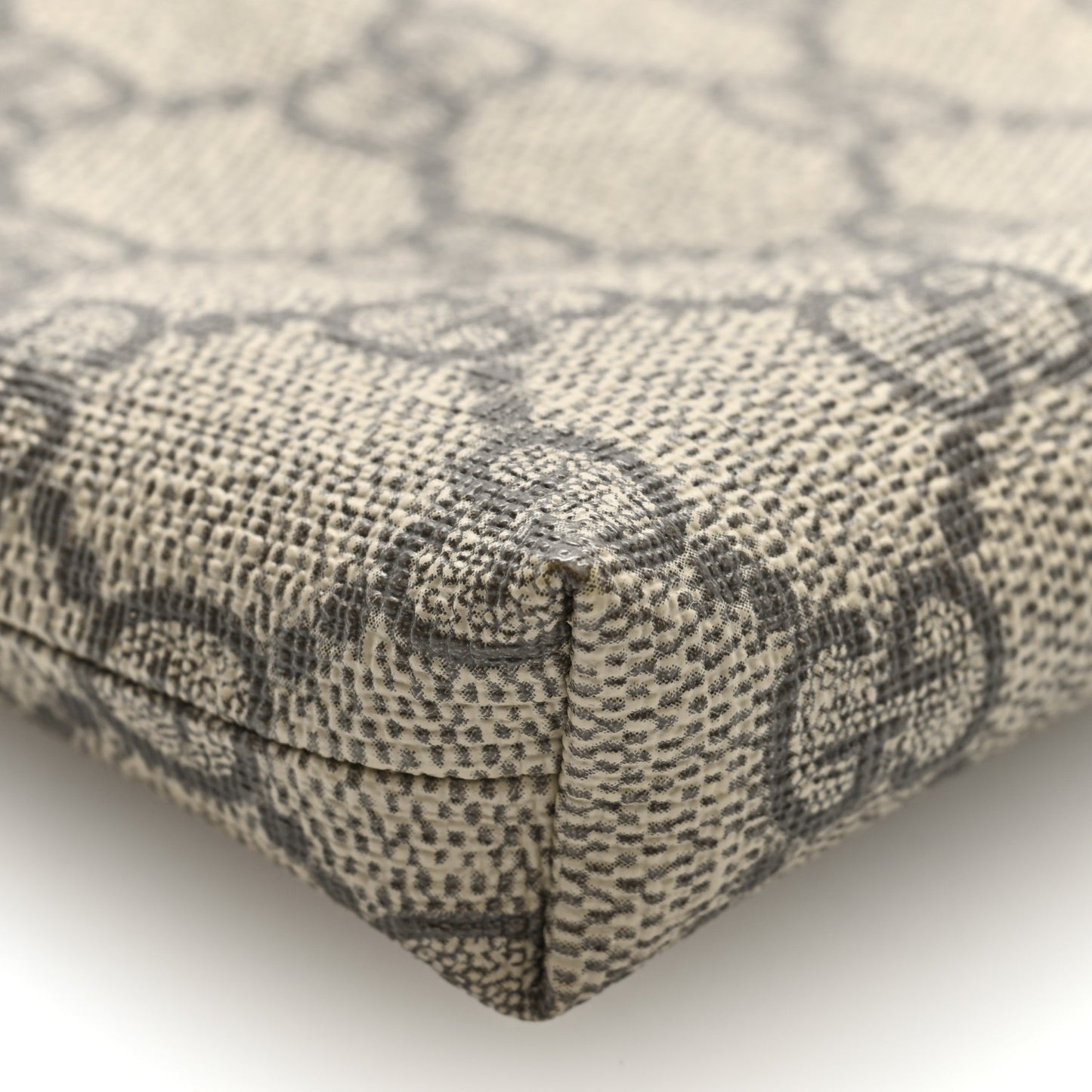 GG Supreme Monogram Mini Chain Bag Beige Black