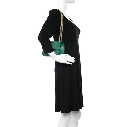 Chanel Aged Calfskin Quilted 2.55 Reissue Mini Flap Green 2 of 11