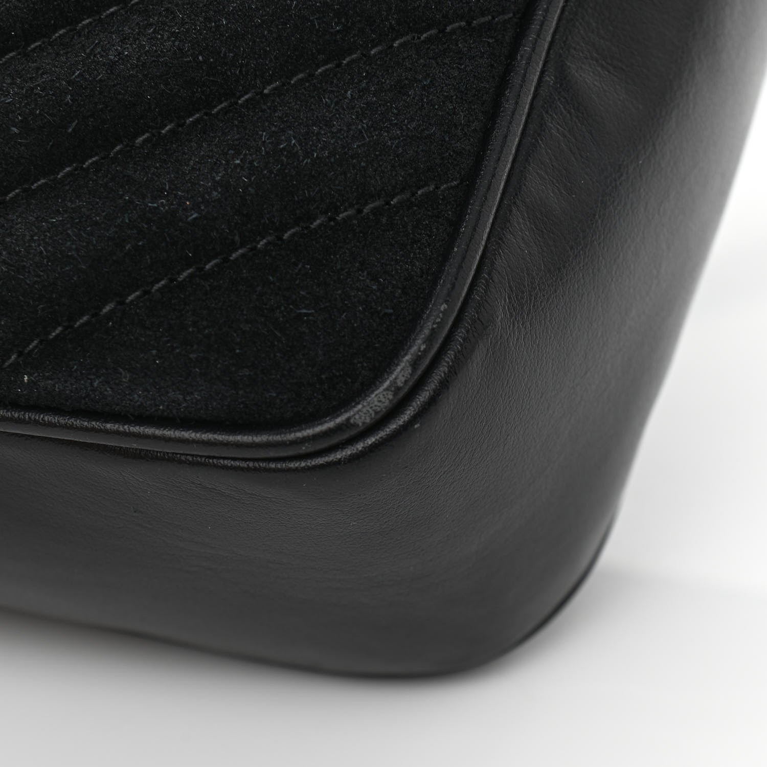 Saint Laurent Suede Calfskin Monogram Lou Camera Bag Black 11 of 12