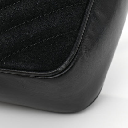 Saint Laurent Suede Calfskin Monogram Lou Camera Bag Black 11 of 12