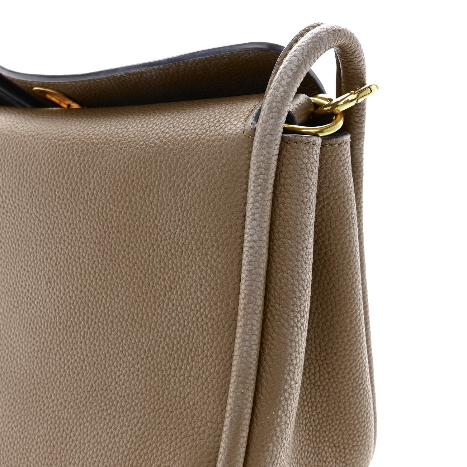 Mulberry Silky Calfskin Medium Leighton Solid Grey 15 of 17