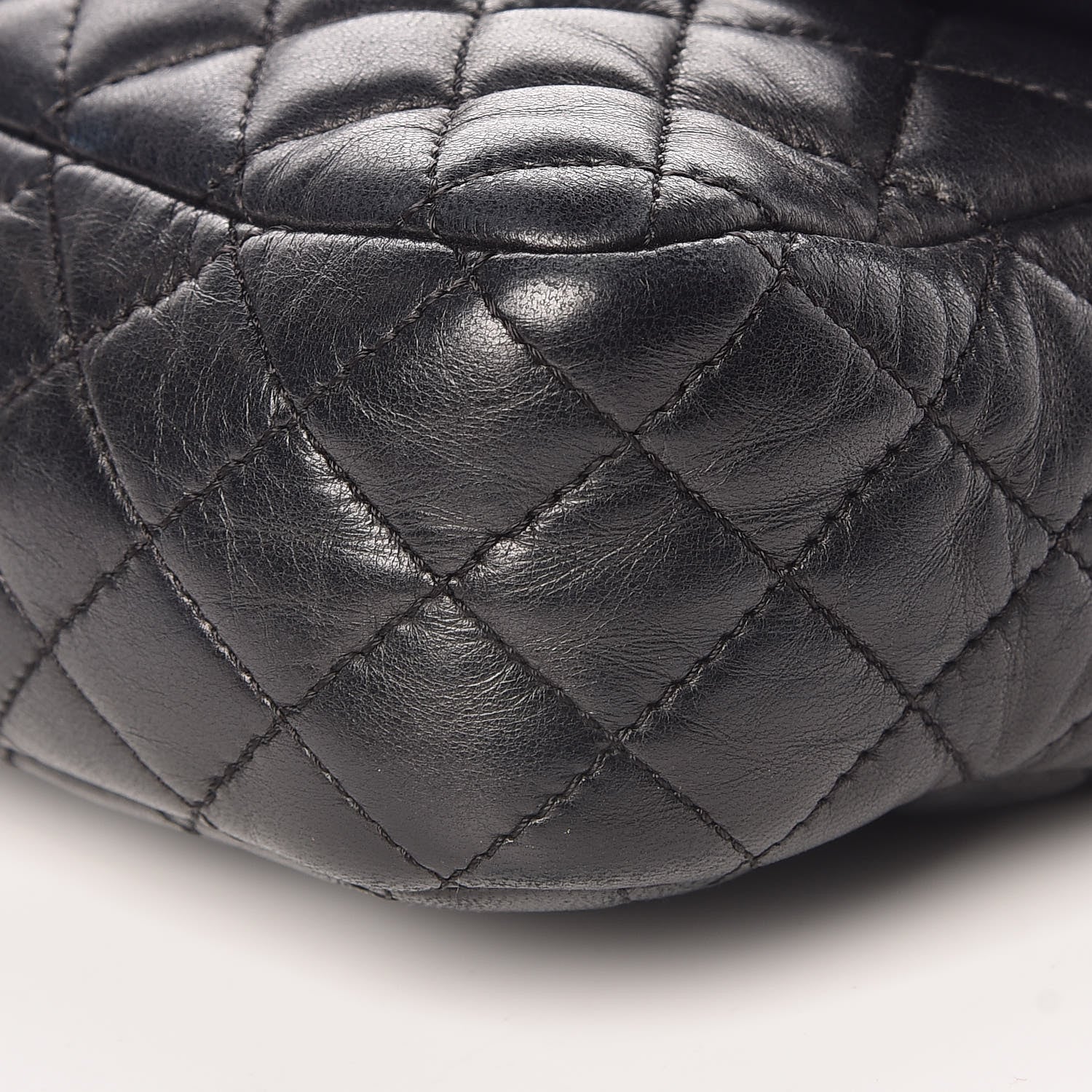 Chanel Lambskin Quilted Valentine Charms Medium Single Flap Black 9 of 9