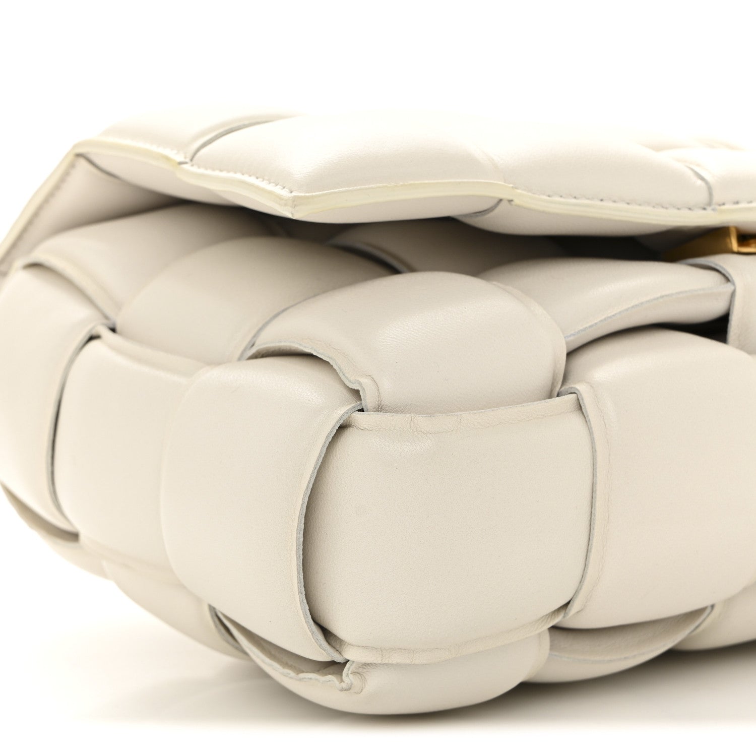 Bottega Veneta Nappa Maxi Intreccio Padded Cassette Crossbody Bag Chalk Chalk 9 of 13