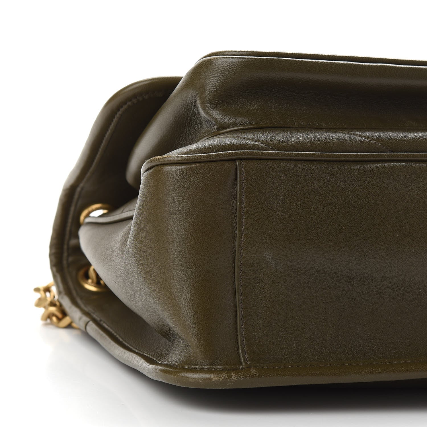Saint Laurent Lambskin Matelasse Monogram Medium Niki Chain Satchel Seaweed 8 of 9
