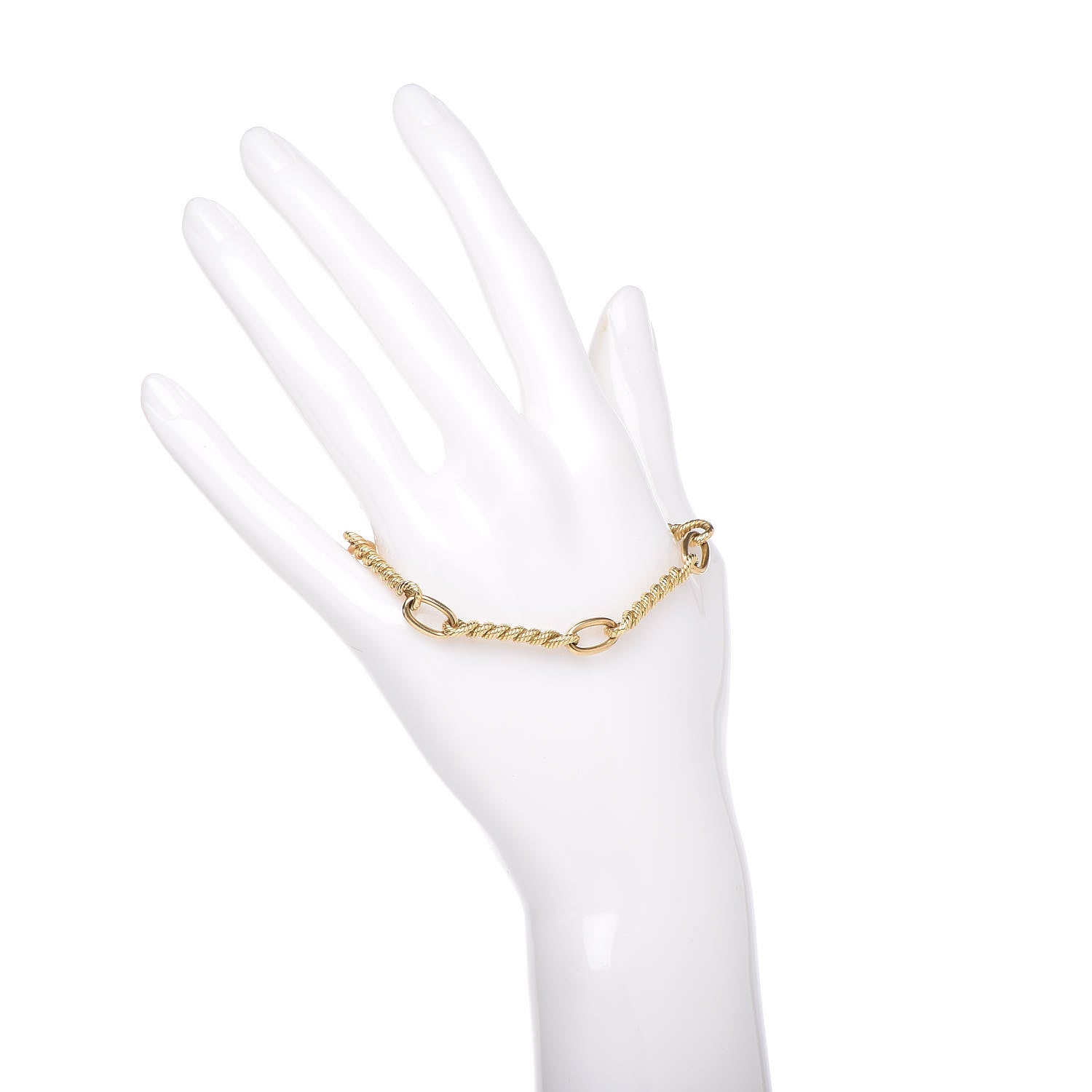 Tiffany 18K Yellow Gold Twist Rope Bracelet 2 of 7